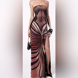 Tiger Stripes Maxi Dress